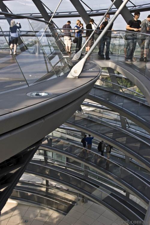 Circular viewing platform in the Reichstag dome