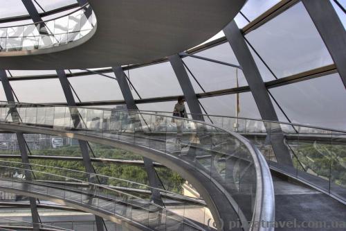 Spiral ramp in the Reichstag dome