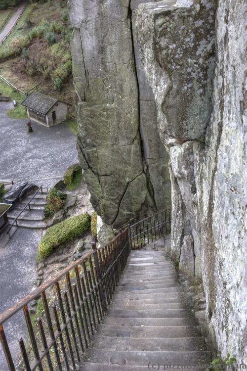 Steep staircase