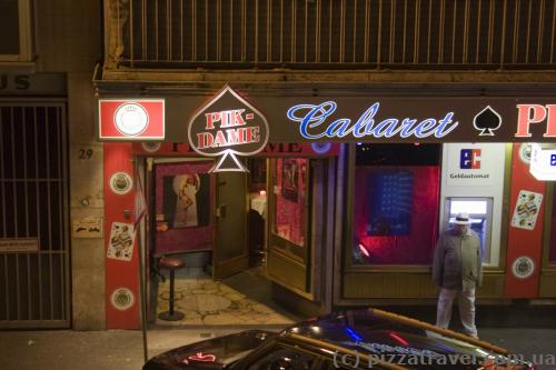 Red light district near the railway station in Frankfurt