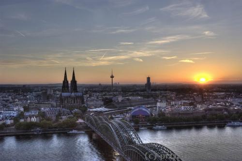 View of Cologne from observation deck