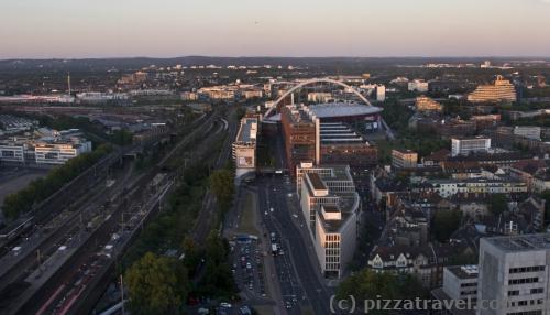 View of Cologne from observation deck