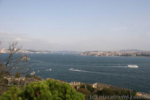 View of Bosphorus from Topkapi palac