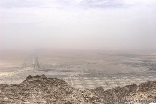 View from observation deck at Mercure Hotel on Jebel Hafeet