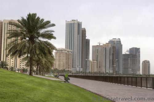 Khalid lake waterfront in Sharjah