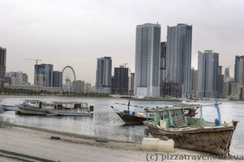 Mamzar lake in Sharjah