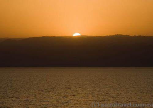 Sunset at the Dead Sea