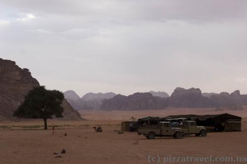 Camp in Wadi Rum where you can stay overnight