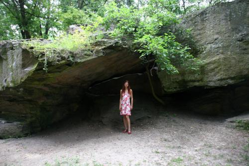 Picturesque rocks on the Zamkova (Castle) Hill