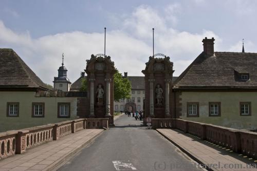 Central entrance to the Corvey Castle