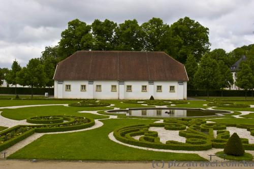 Lawn in front of the Neuhaus Castle 