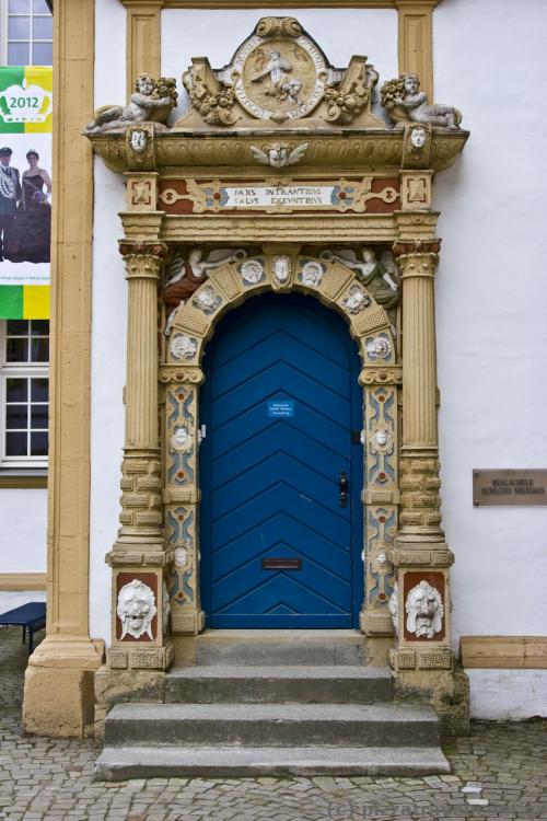 Each door in the castle is a work of art.