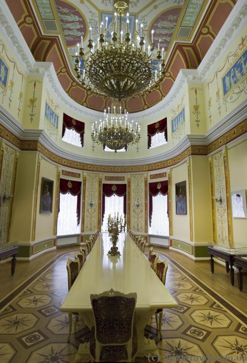 Interiors of the Kyrylo Rozumovsky Palace in Baturin