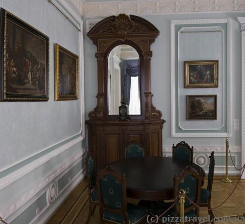 Interiors of the Kyrylo Rozumovsky Palace in Baturin