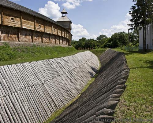 Interesting design of the castle moat