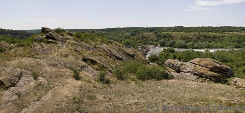 At the top of the cliff