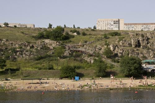 City beach in Yuzhnoukrainsk