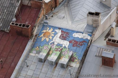 View from the Lviv City Hall tower