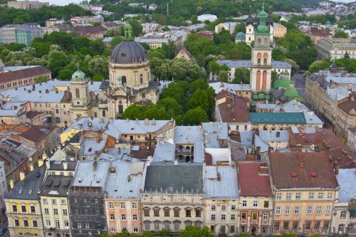 View from the Lviv City Hall tower