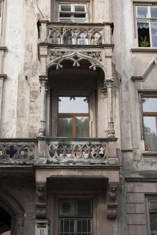 Balcony in the house on the Stefanyka Street 